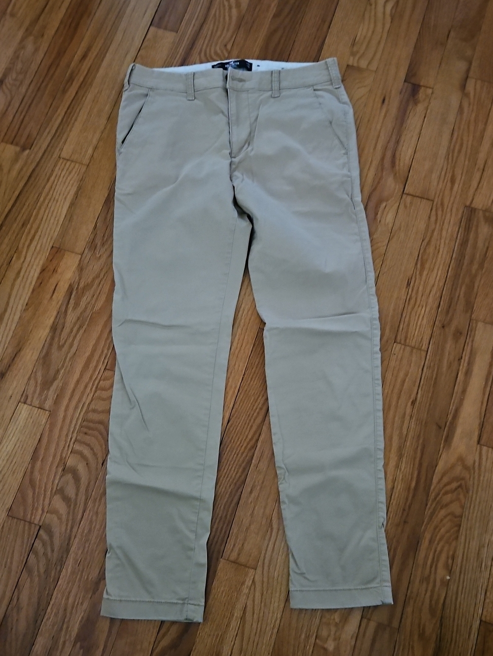 Hollister Men's Tan Chino Pants - Skinny Size 31/32 Great Shape